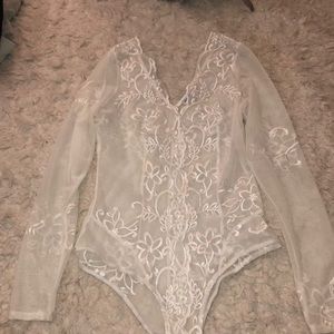 Sheer Long Sleeve Bodysuit